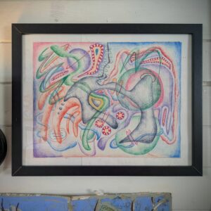 Silly mind - Original framed drawing