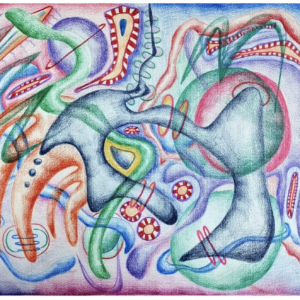 Silly mind - Original framed drawing - Image 2